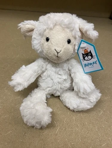 8" Jellycat London Squiggles Lamb Plush