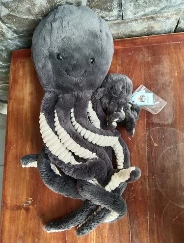 Inky Octopus Of 2 Baby And large By Jellycat (NWT)