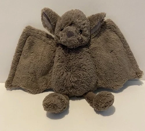 Jellycat 10" Bashful Bat Plush Grey Stuffed Animal Retired