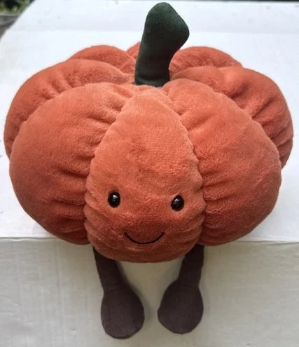 Jellycat Amuseables Pumpkin With Feet Plushie ~ Retired