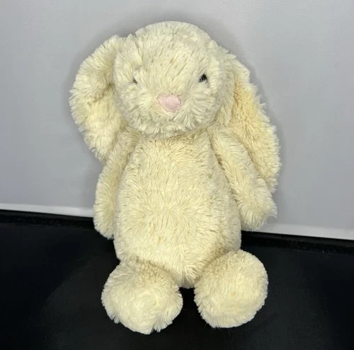 Jellycat Bashful Lemon Bunny (Medium) Yellow Tail Retired Rare 12" - NO TAG