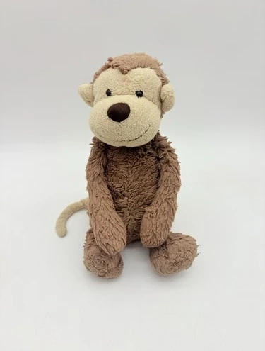Jellycat Bashful Monkey Plush London Lovey Toy Stuffed Retired Medium 12”