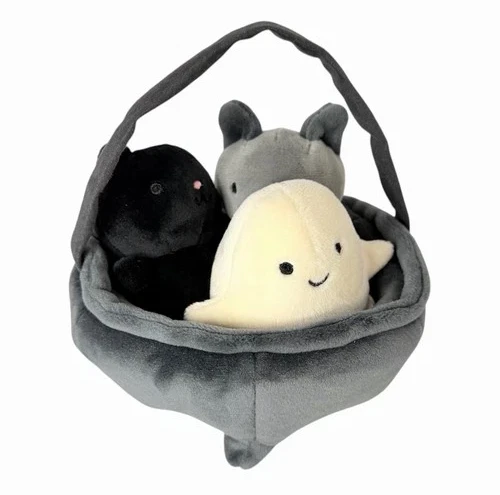 Jellycat CAULDRON CUTIES Soft Plush Toy Halloween CUTE Ghost Kitten & Bat