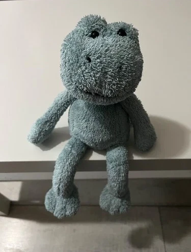 Jellycat Chimboo Frog Retired Rare Mint Blue Green Plush Stuffed Animal 13" HTF
