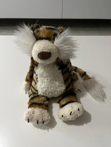 Jellycat Junglie Bunglie Tiger Plush Vintage HTF Stuffed Animal Retired