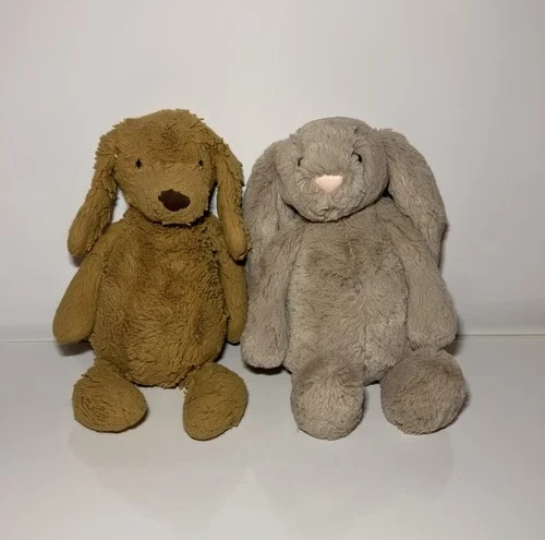 Jellycat Lot Bashful Bunny Puppy Plush Medium Stuffed London Toys 12”