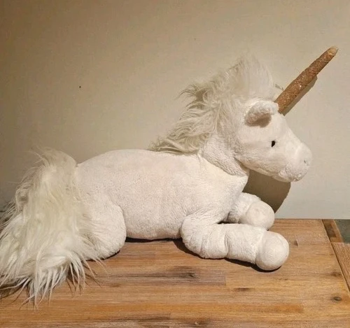 Jellycat Luna White Unicorn Plush Soft Toy medium