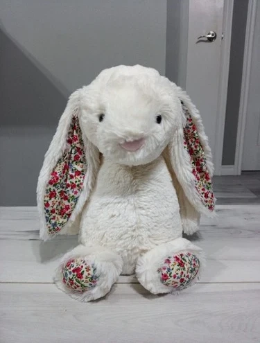 Jellycat Medium Bashful Cream Blossom Authentic 8.5" Soft Plush Retired Rare