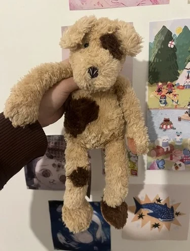 Jellycat Pickles Dog Small J406 30cm Brown Beige Long Legs Retired Rare HTF
