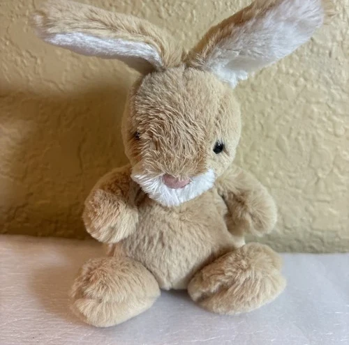 Jellycat Plush Poppet Honey Bunny Mini 5" Potbelly Rabbit Pink Nose (o25