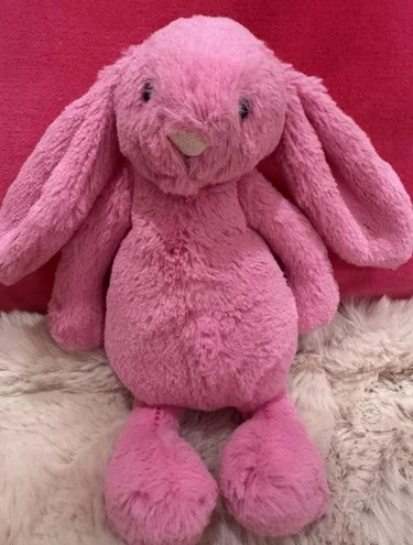 Jellycat SMALL bashful hot pink bunny 7”
