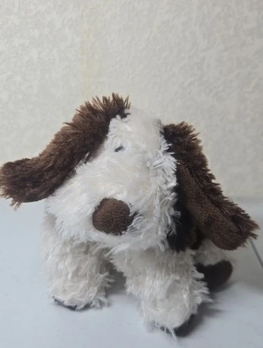 Jellycat Truffles The Dog Brown White Puppy 7 Inches