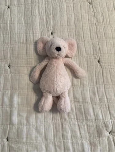 Pink Jellycat 8-inch Mouse Plush Stuffed Animal Toy Retired
