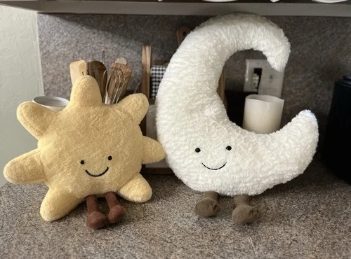 Please read! Authentic large Jellycat Amuseables Moon & Sun Plush NO TAGS