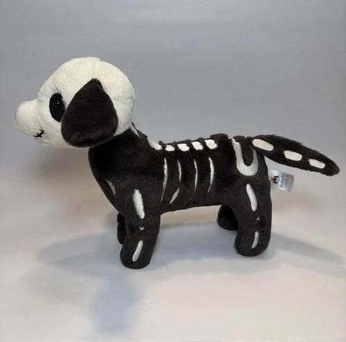 Retired Jellycat Skeledog Dan Skeleton Dog Plush Stuffed Animal Toy Halloween