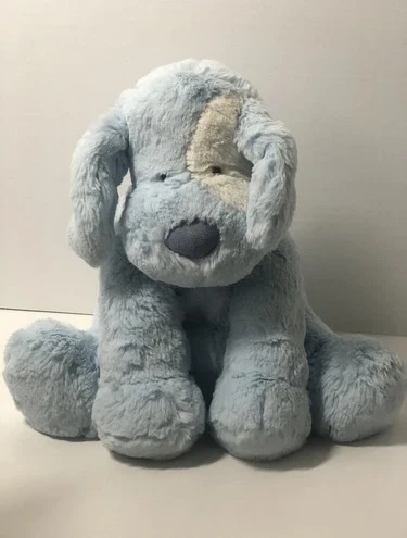 Retired Little JELLYCAT London Blue Patches Puppy 12” Rare HTF
