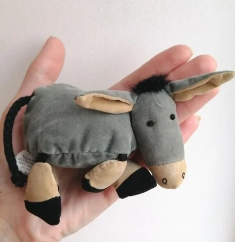 Vintage Jellycat Dingly Dangly Donkey 1999 Rare Tiny Collectable Soft Toy...