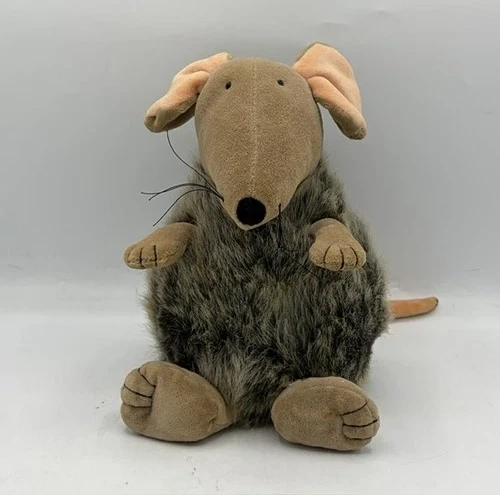 Vintage Jellycat London Puffball Mouse Rat Plush Stuffed Animal